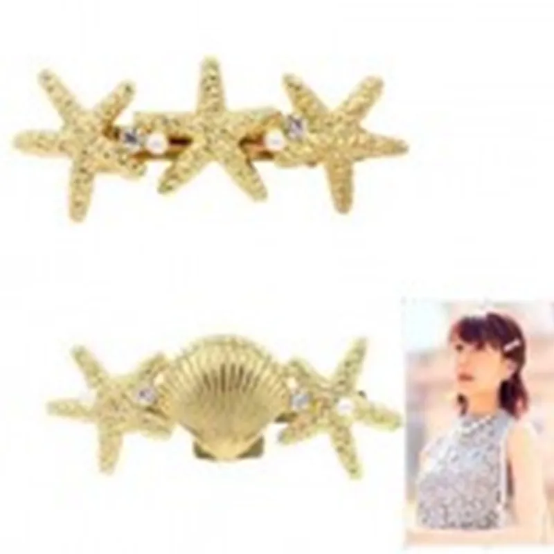 

European and American trade jewelry manufacturers wholesale shells and starfish hairpin hair accessories