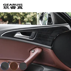 Car styling Interior Door Handle Covers Trim Door Bowl Stickers decoration Frame for Audi A6 C7 Stainless Steel auto accessories