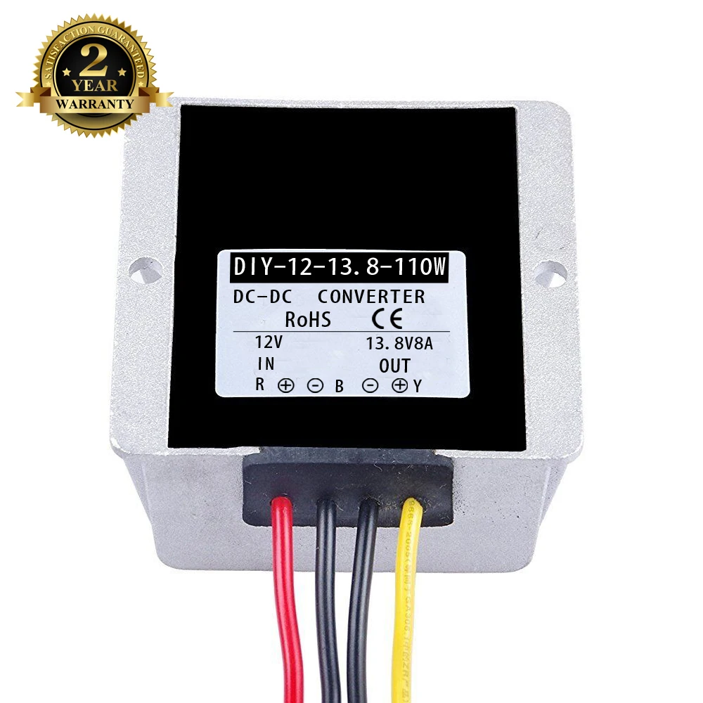 

12V(9V-13V) Step Up To 13.8V 8A 110W DC DC Converter Boost Power Supply Module Car Power Converter Waterproof