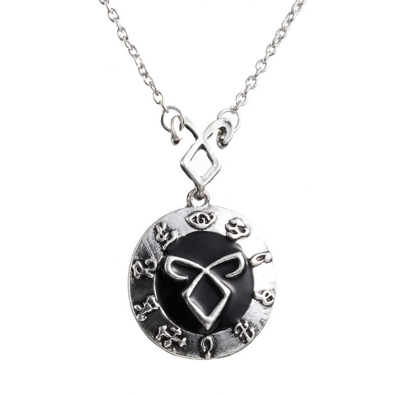 Fashion Angelic Power Rune Necklace Inspired The Mortal Instruments City of Bones Shadow Hunters Pendant Jewelry For Men Women