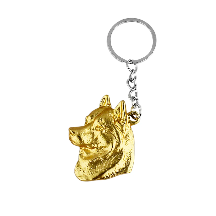 Alaskan Malamute dog  Keychain Popular Metal Siberian Husky dog Key Ring Key Chain