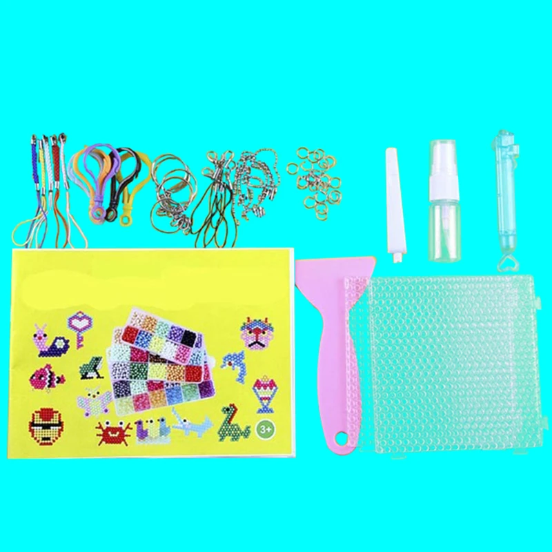 Bulmaca renkli DIY su sprey sihirli boncuk yüzük dolum oyuncaklar çocuklar için eğitici kiti topu oyunu boncuk Juguetes
