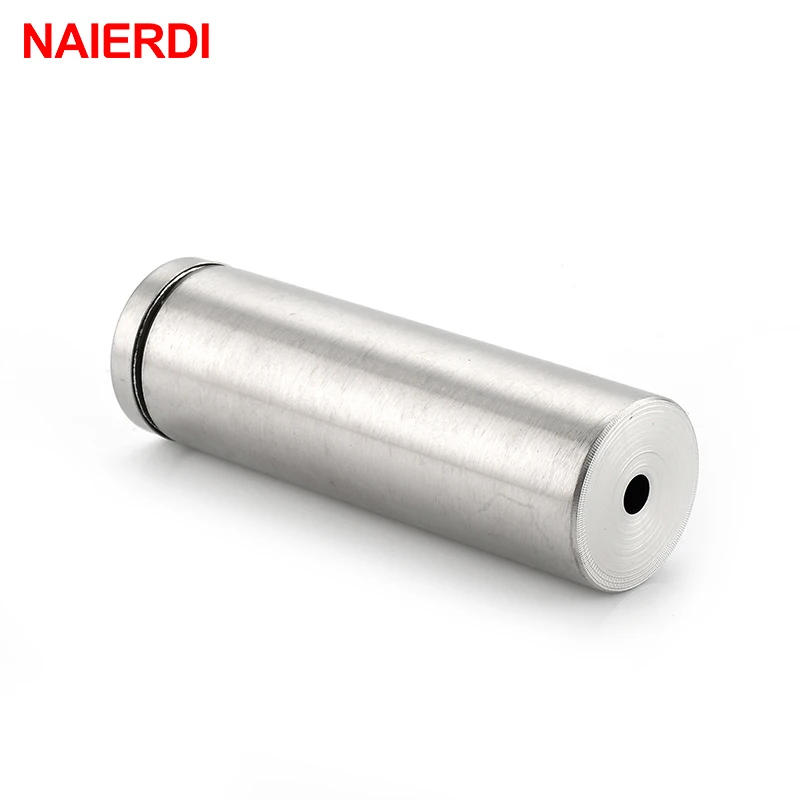 10PCS NAIERDI Glass Fasteners 19mm Stainless Steel Acrylic Advertisement Standoffs Pin Nails Billboard Fixing Screws Hardware