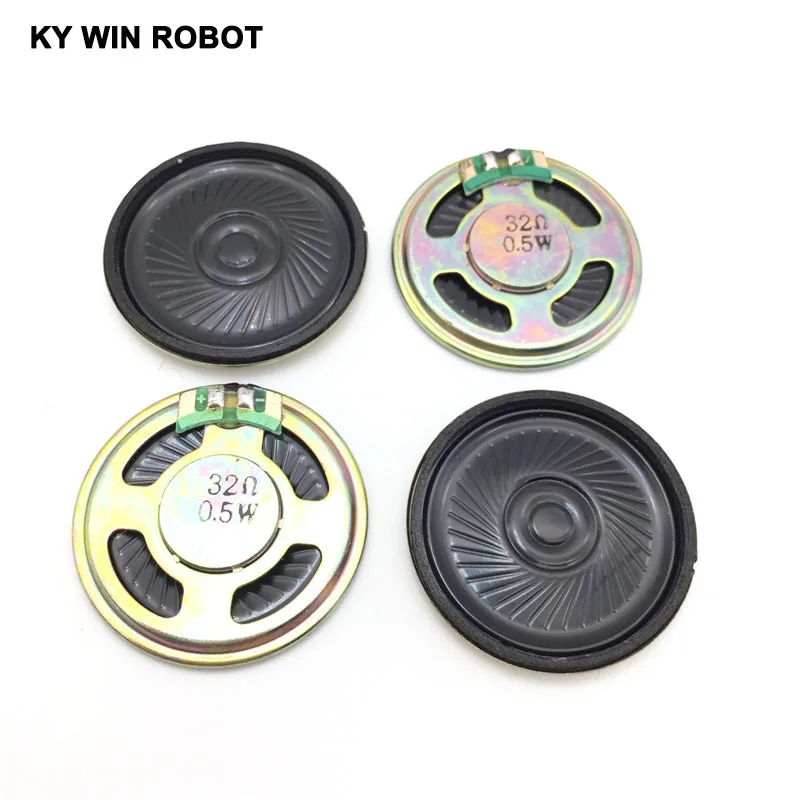 5 sztuk/partia nowy ultracienki głośnik 32 omów 0,5 wat 0,5 W 32R średnica głośnika 40 MM 4 CM grubość 5 MM