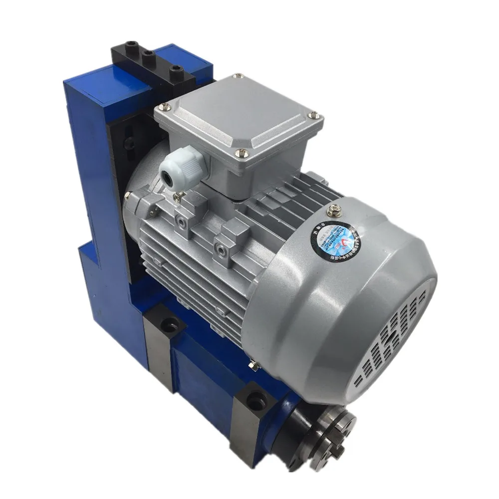 Spindle Unit MT3 / BT30 / ER25 Power Head with 1100W Induction Motor V-belt Drive for CNC Drilling Milling Engraving