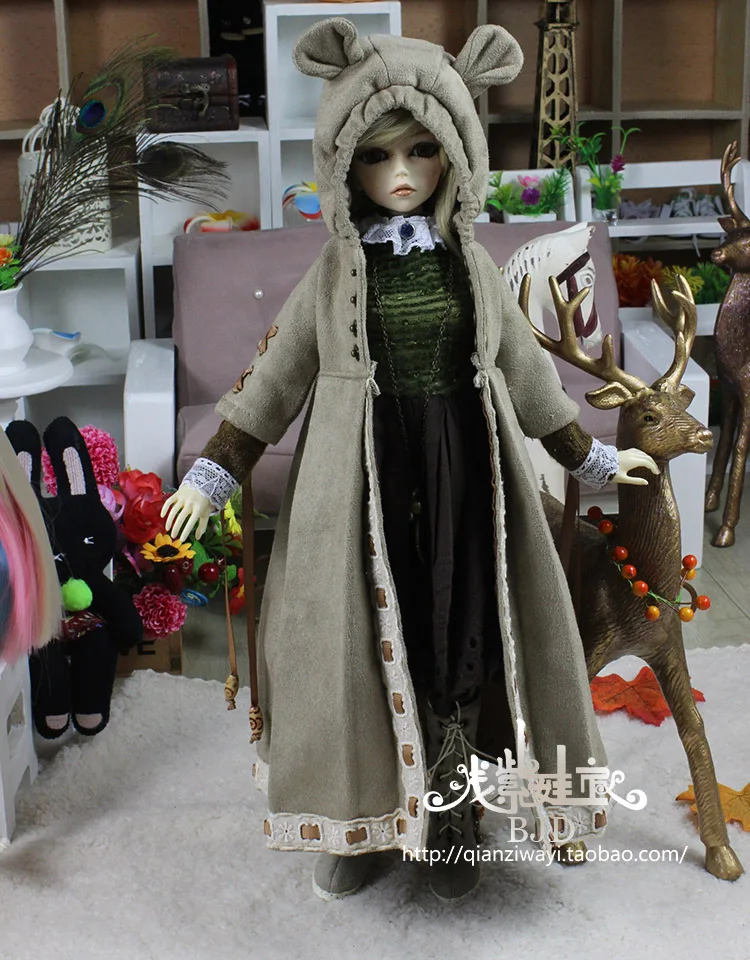 1/4 1/3 scale BJD clothing accessories coat+dress+socks for BJD/SD doll,Not included doll,shoes,wig,and other accessories D1619