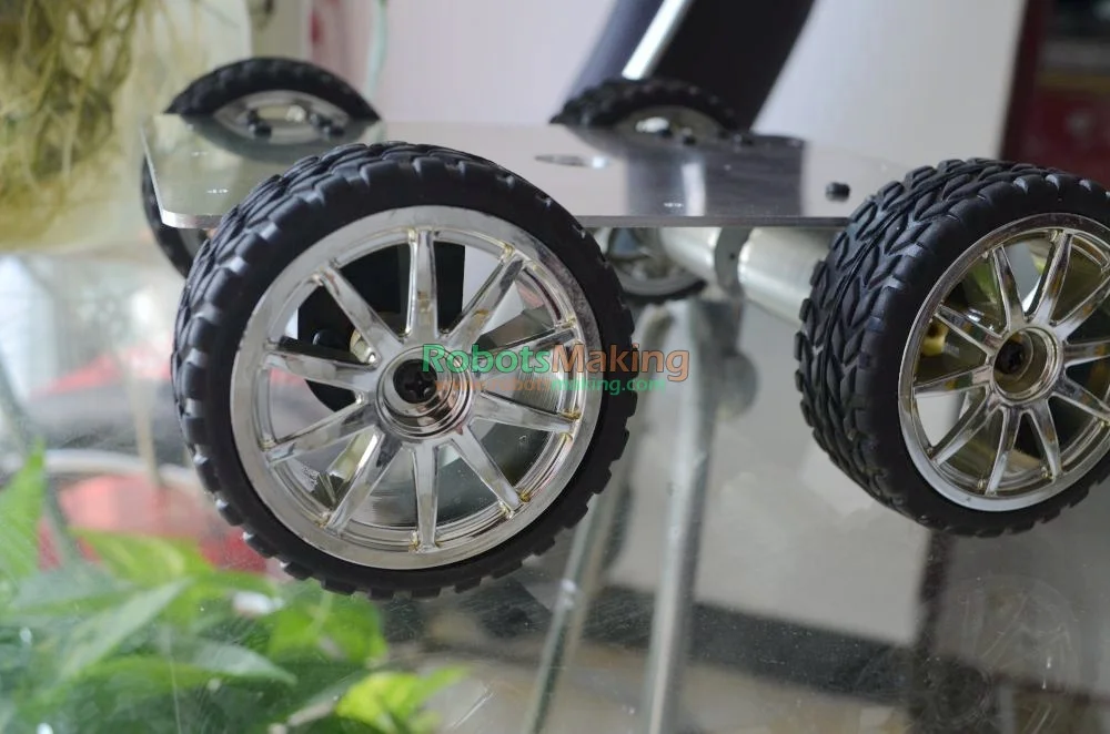 high Power rugged strong aluminum alloy Robot tracking car driven 4WD smart metal tank chassis for DIY with 4 motor SN40