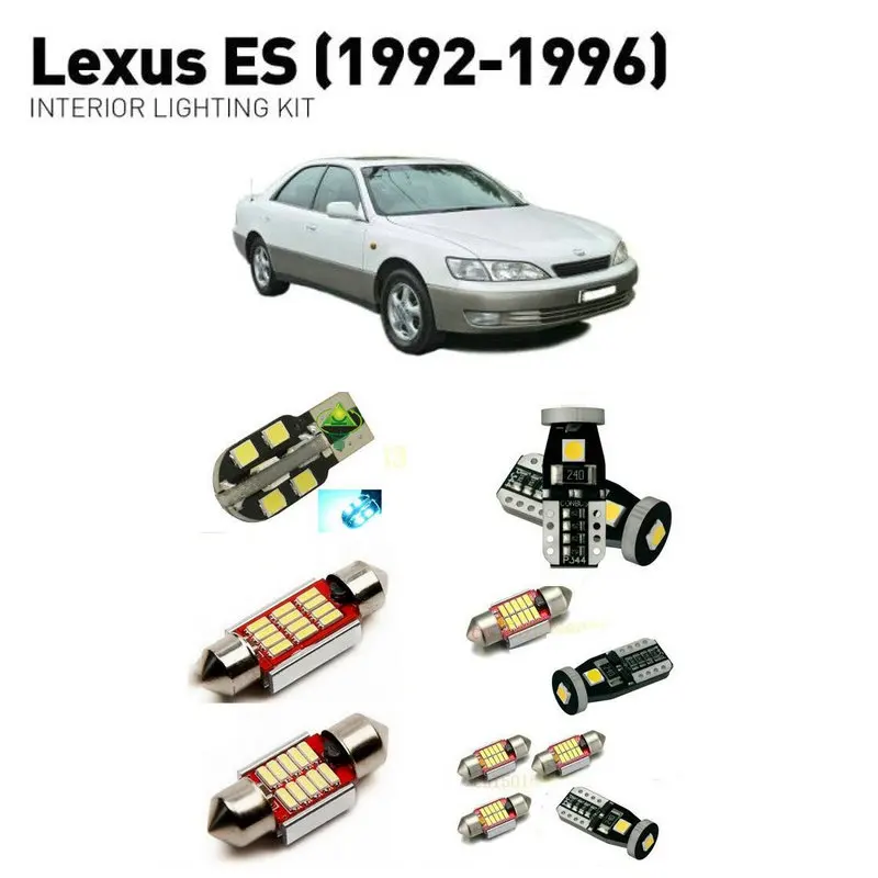 

Светодиодные внутренние фары для Lexus es 1992-1996, 11 шт., светодиодные фары для автомобилей, комплект освещения, автомобильные лампы Canbus