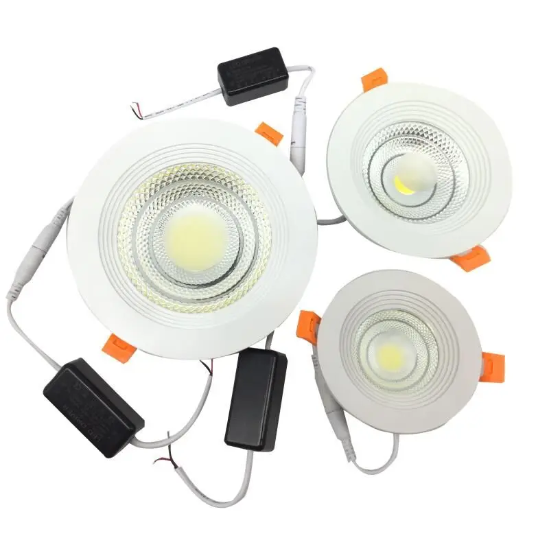 

10W 15W 25W COB LED Ceiling Spot Light Recessed LED Downlight Driver Included 110V 220V Indoor Light for Home Decor