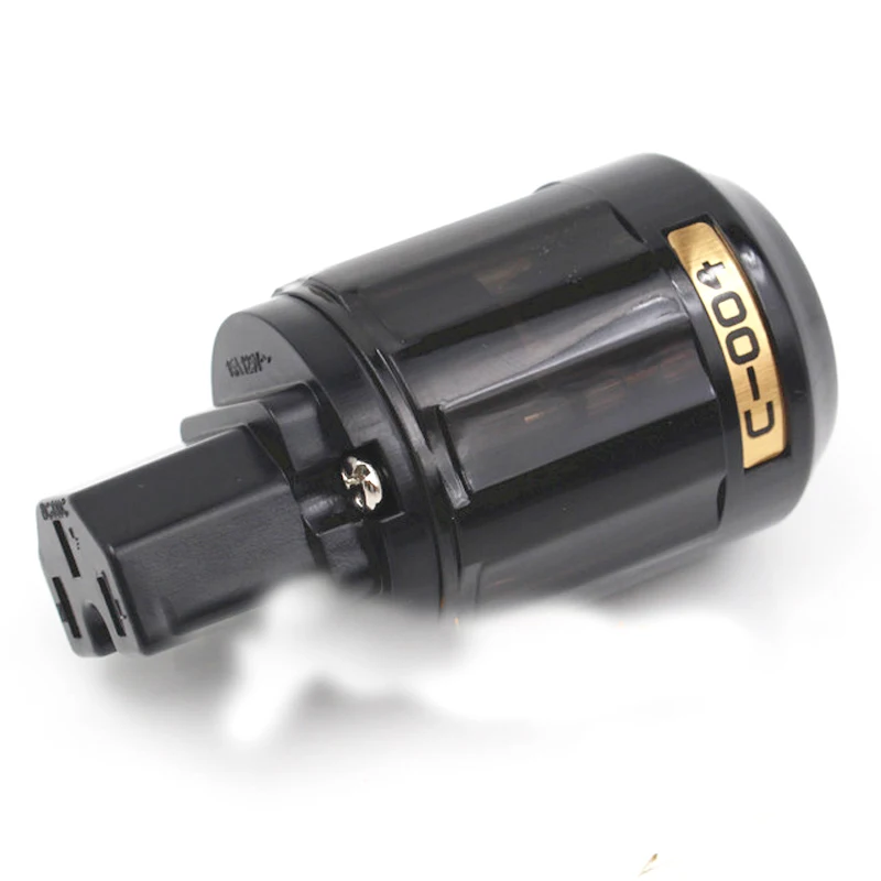 Hochwertige Paare rhodiumbeschichteter P-004E SCHUKO EU-Netzstecker und C-004 IEC-Stecker für HiFi-Audio-Stromkabeladapter – Detail 3