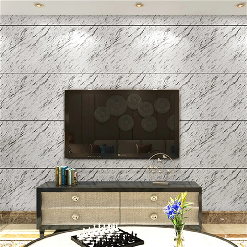 

beibehang PVC marble papel parede TV Background Wallpaper For Living Room Bedroom 3D mural Wall paper Roll Desktop wall-paper
