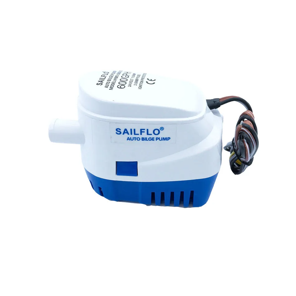 Automatic Water Pump 600GPH 12V 24V Submersible Bilge Pump With Folat Switch Auto Electric Motor Boat Aquarium Marine Equipment