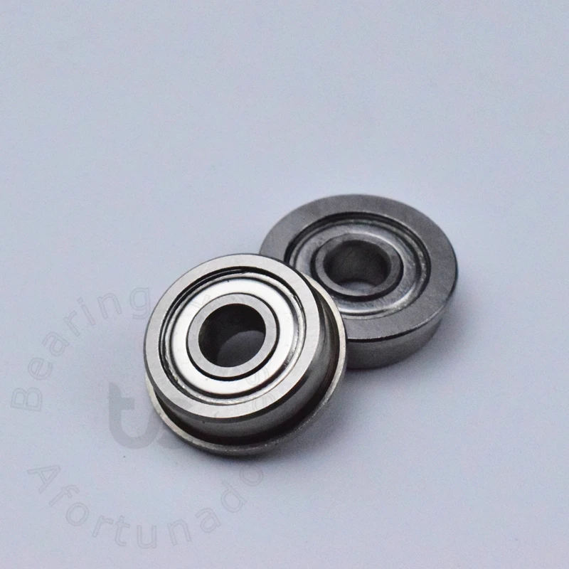 F604ZZ 10pcs 4*12(13.5)*4(mm) Flange Bearing chrome steel Metal Sealed High speed Mechanical equipment parts