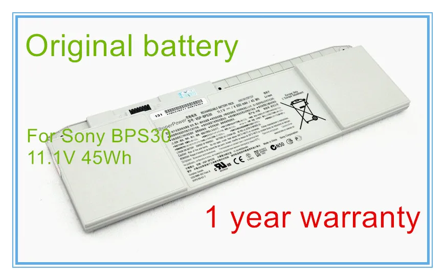 

11.1V 4050mAh Original VGP-BPS30 Battery For SVT11 SVT13 T11 T13 SVT131 SVT131A11T SV-T1115FD SV-T1115FG BPS30