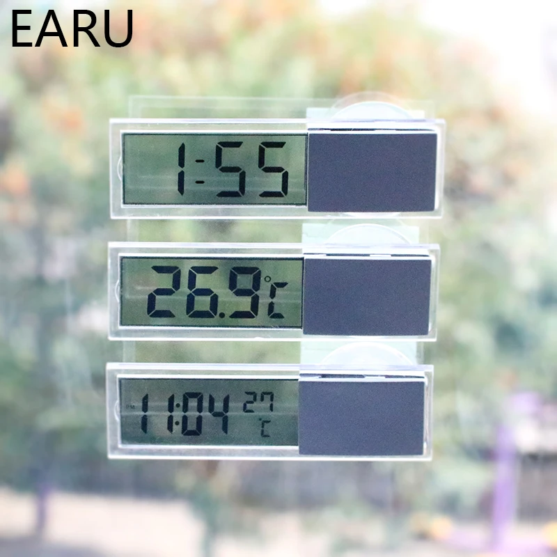 Mini stazione meteorologica termometro automobilistico strumenti digitali per temperatura auto tipo di parete Display LCD