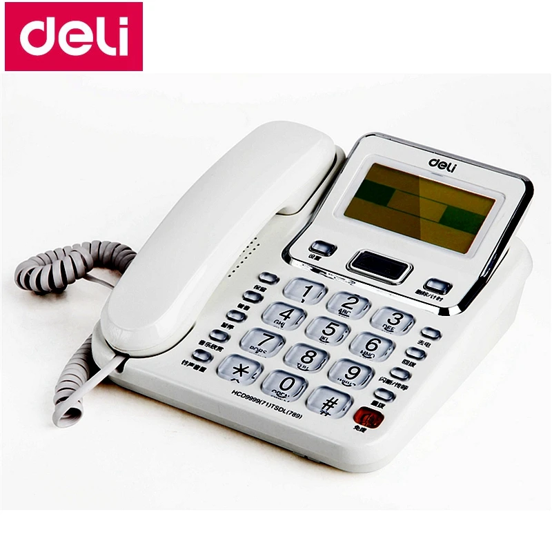 Deli 789 seat type telephone set corded telephone 3.5