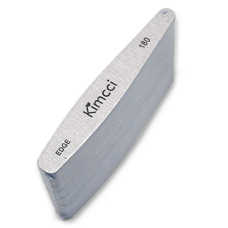 Kimcci 25 pz/lotto Lime per Unghie di Alta Qualità Strumenti per Manicure Set Levigatura Blocchi Slim Buffer EDGE 180 Nail Art Salon Manicure Forniture