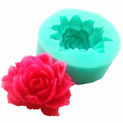 

Free Shipping Rose / Flower 26mm Silicone Mold for Fondant, Cake Decorating Chocolate Cookie Soap Fimo Polymer Clay Resin ZW650