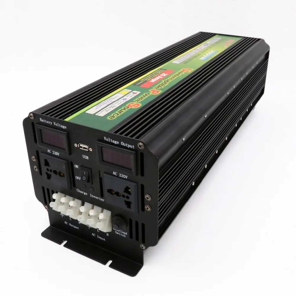 Useful High Quality DC to AC Solar Square Sine Wave Power Inverter UPS 5000w DC12V To AC220V