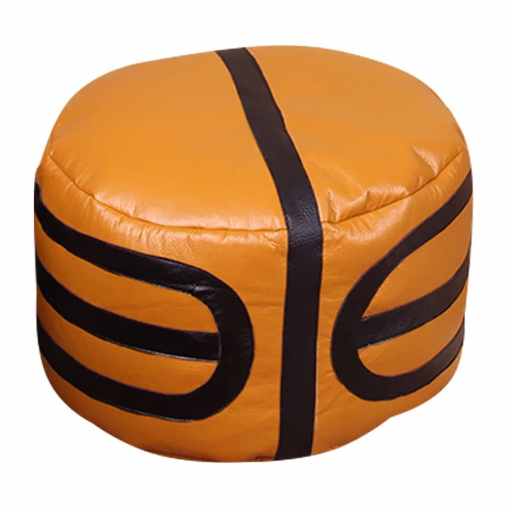 Pouf de Rugby Confortable Zac, Juste de Lit sans Remplissage, Siège à Boule