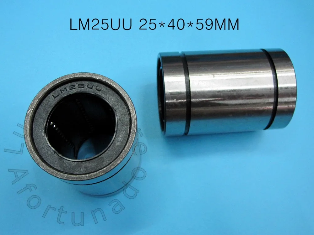 

LM25UU bearing 25*40*59mm LM25UU 25mm Linear Ball Bearing Bushing 25*40*59mm for 3d printer parts