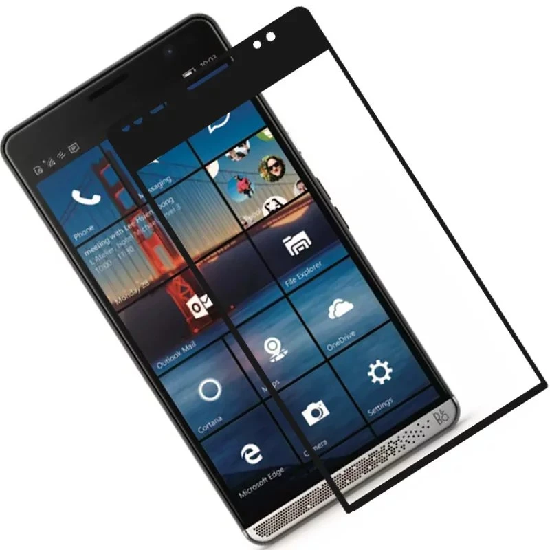 Full Cover Tempered Glass Film Screen Protector for HP Elite X3 + Cleaning Wipes Protective Film No Retail Box