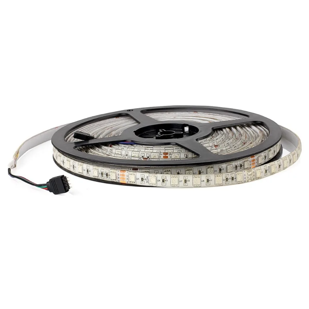 

IP65 Waterproof RGB LED Strip Flexible Lights DC12V Fite De SMD 5050 300LED 5M Lampada LED Light Tape Ribbon Lamp