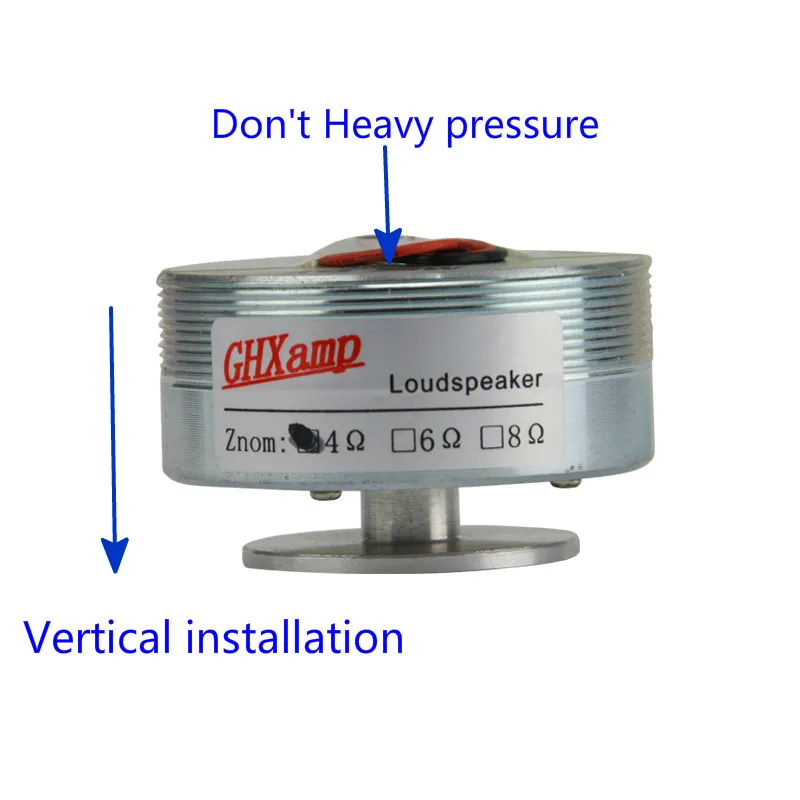 Высокомощный Вибрационный динамик, 1 шт., 25 Вт, плоский резонансный массаж, Полнодиапазонный сабвуфер, динамик с ударным приводом, басы, звук, музыка, "сделай сам", 4 Ом