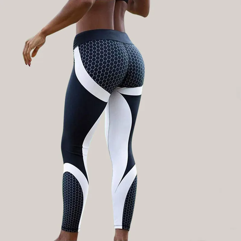 Yoga Pants Woman Training Printing Trousers Elastic Leggins Sports Women Fitness Leggings Tights Gym Bodybuilding Trousers