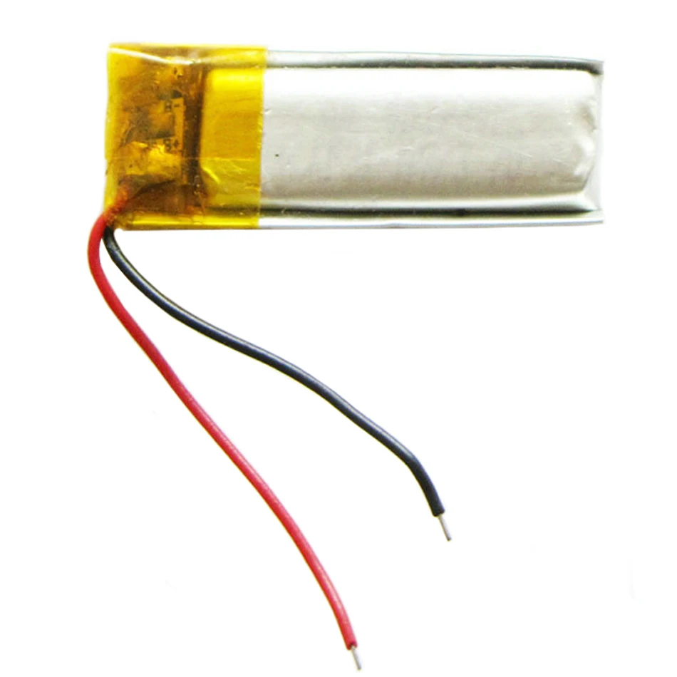 3 szt. Akumulator litowo-polimerowy LiPo 3,7 V 110 mAh 401030   Do zestawu słuchawkowego Mp3 GPS Bluetooth Rejestrator Bransoletka Zegarek LEDLIGHT