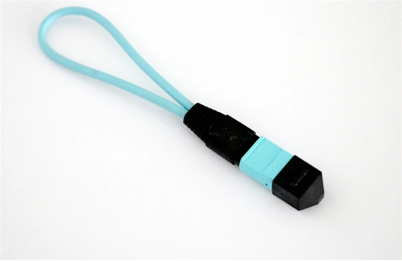 12-rdzeniowy kabel światłowodowy MPO OM3 w kolorze Aqua kabel do obwodów światłowodowych MPO MTP MM darmowa wysyłka fabryka ELINK 2 sztuki