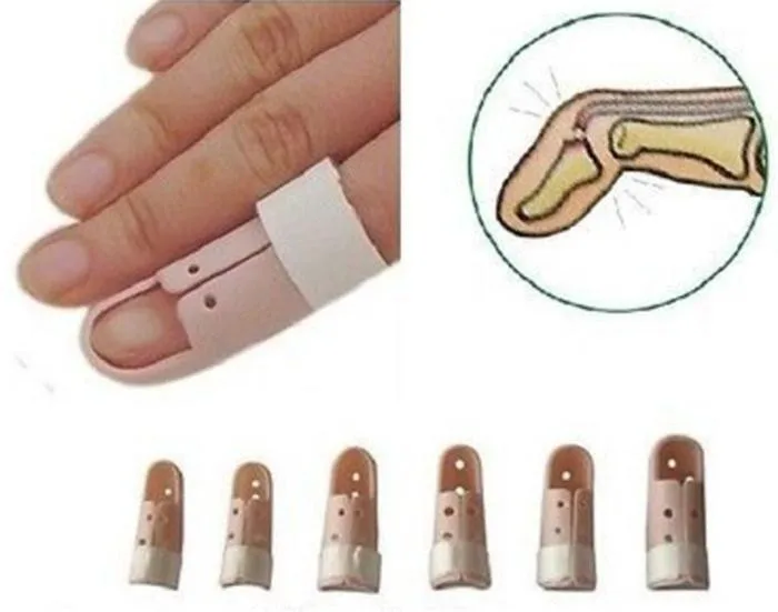 

Hot 1Pc Plastic Hand Finger Splints Support Brace Mallet Splint for Broken Finger Joint Fracture Pain Protection Adjustable Hook