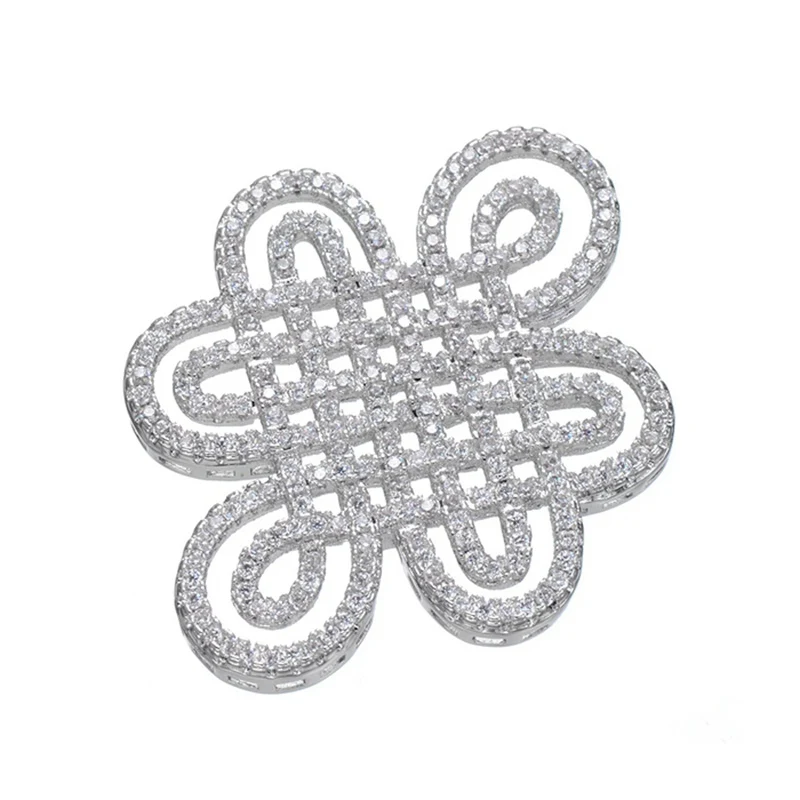 

High Quality Copper Zirconia Big Spacer Pendant For DIY Long Tassel Pearls Necklace Accessories Jewelry Findings Components