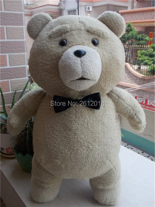 New Ted movie teddy plush 45cm, Standing sitting ted plush bear, teddy bear giant Red apron Black bow tie plush Toy Gift 6 Style