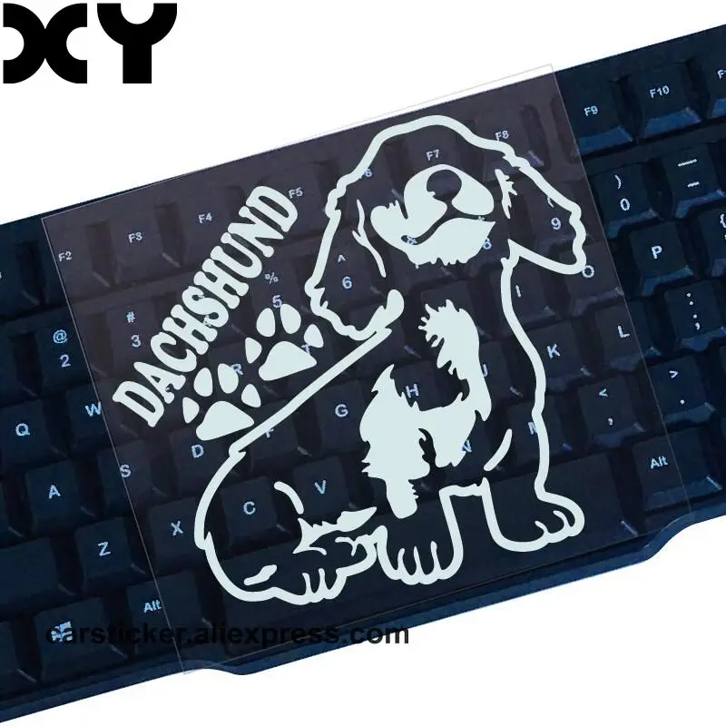 Dachshund مقاوم للماء ملصقات السيارات دراجة نارية ملصقات الشارات ملصقات الوفير ل اكسسوارات السيارات انخفاض الشحن