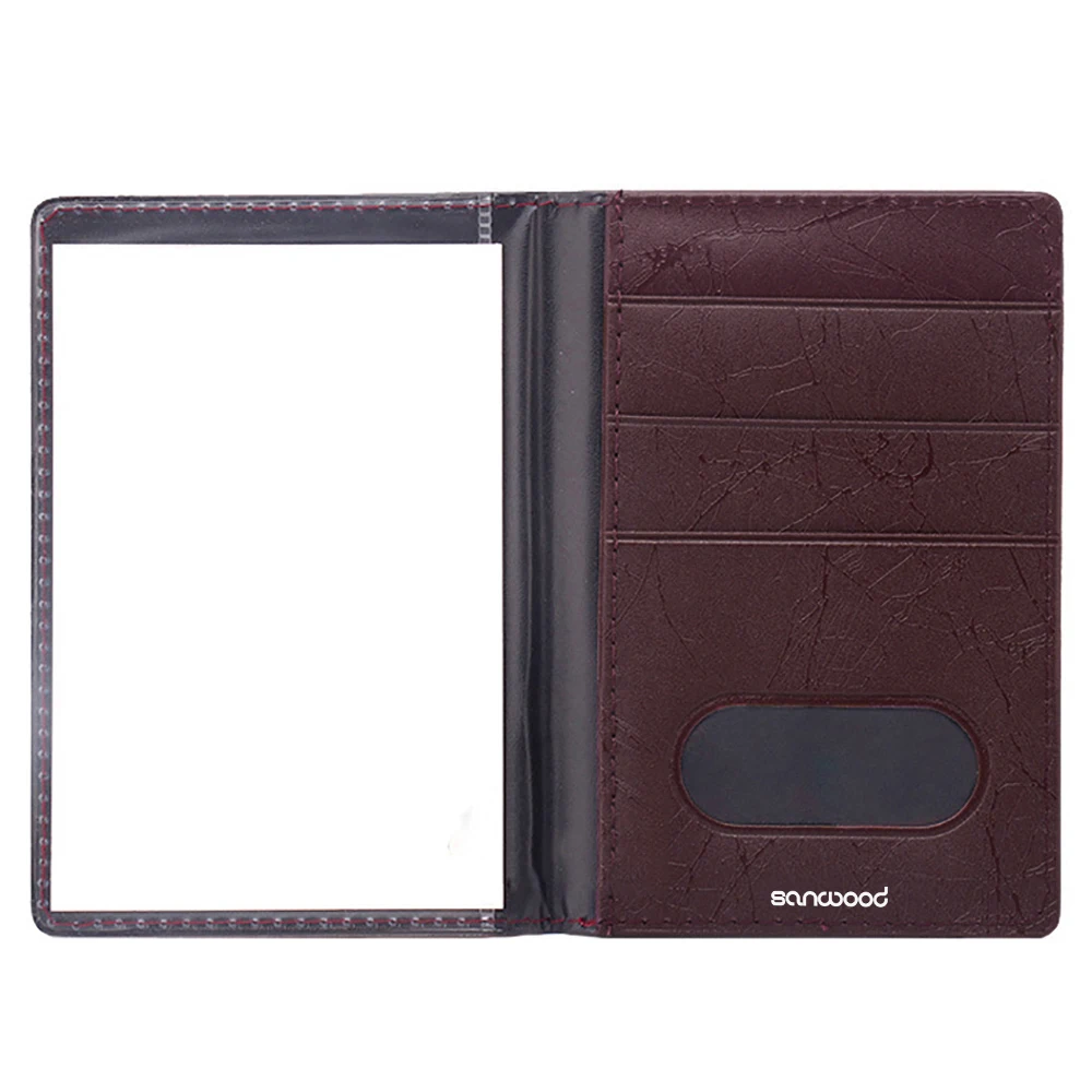 Fashion Passport ID Card Document PVC Cover Case Holder Travel Card Holder Fits Standard Passport Small Wallet For Women And Men