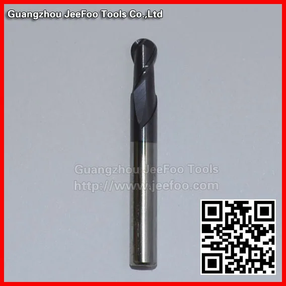 

MC-2F-R3*4*50L Two Flutes Metal Cutting Tools, Solid Carbide Ball Nose End Mill Cutters for Steel Router Machine