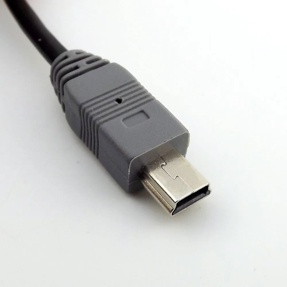 1pc Mini USB Type B Male To Micro B Male 5 Pin Converter OTG Adapter Lead Data Cable 20cm / 1M 3FT