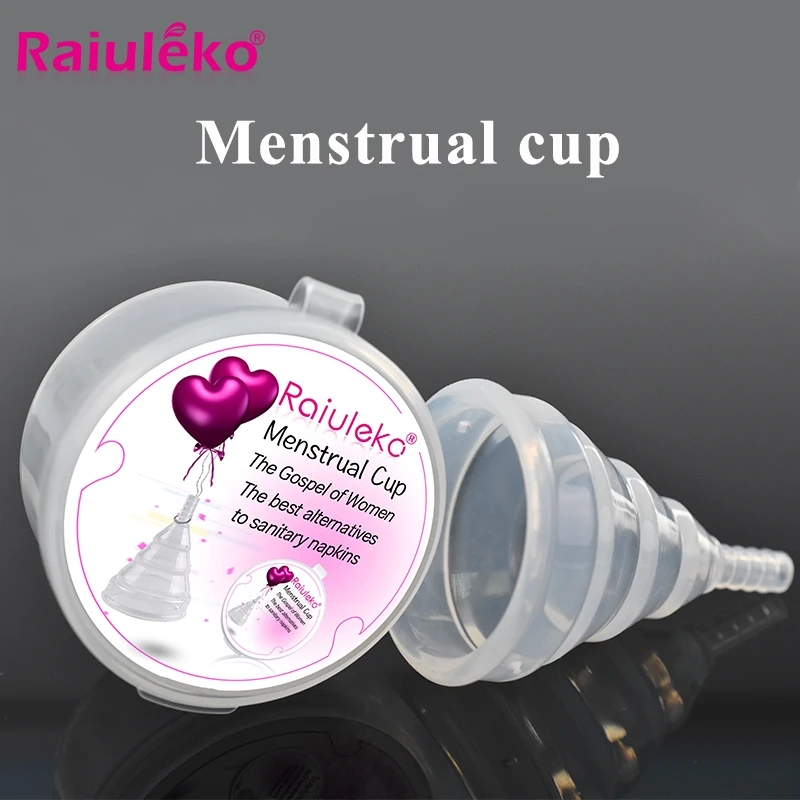 Collapsible Feminine Hygiene Menstrual Cup Medical Silicone Female Menstrual Period Cup Vagina Care Tools Tampons Sanitary Pad