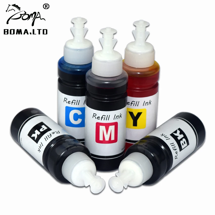 5 PCS X 100ml Printer Ink For EPSON XP-600/XP-700/XP-605/XP-800 XP-720 XP-625 XP-620 XP-520 Printer Ink Cartridge Ciss