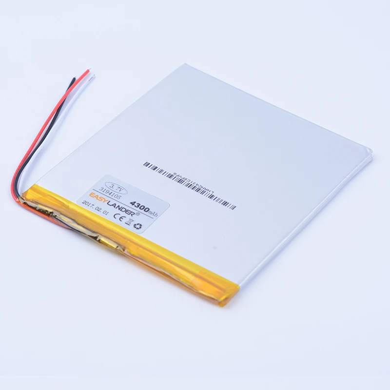 

3194105 3494105 3.7V 4300mAh Rechargeable li-Polymer Li-ion Battery For Tablet PC Onda V820W 16G 32G onda v80 plus 3-wire