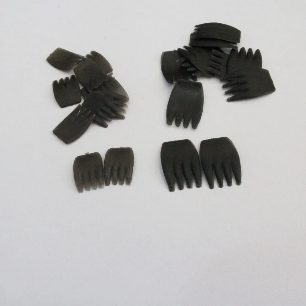 80pcs/lot 10x15mm/13x20mm black color plastic animal paw foy diy plush doll findings--size option