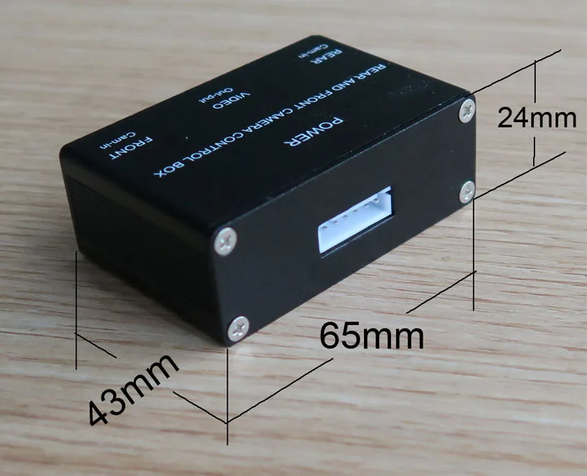 Scatola di controllo video, Convertitore telecamera per parcheggio auto intelligente Adattatore per scatola di controllo canale interruttore video vista posteriore anteriore