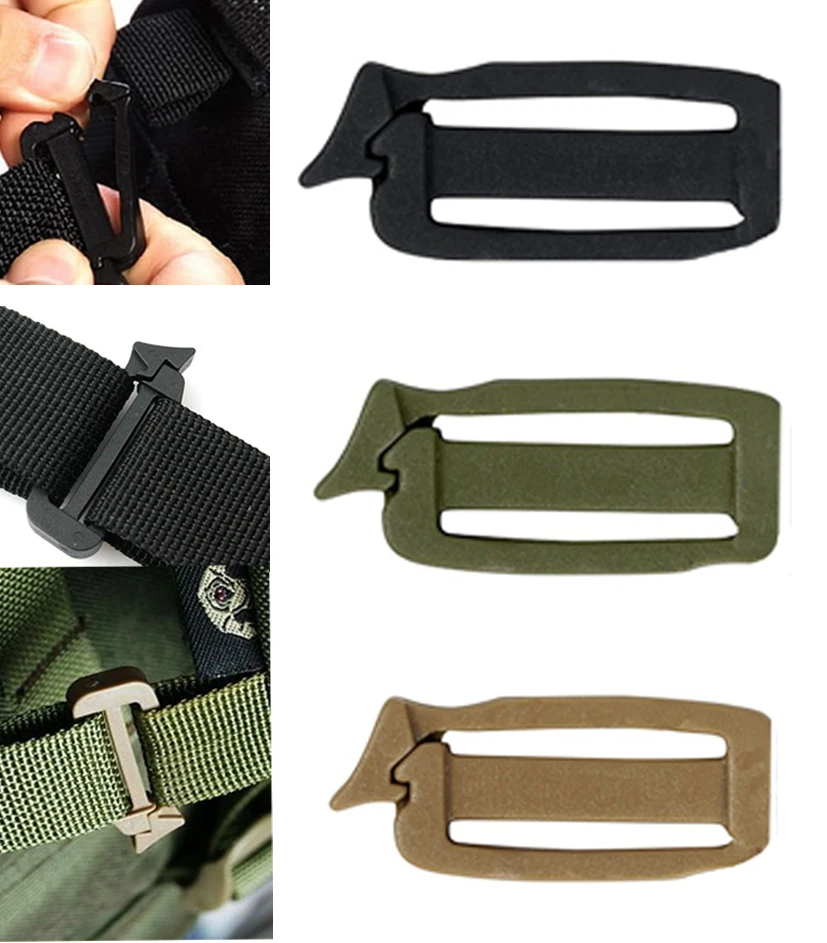 25mm Webbing bag link Tactical Hike Military web Buckle Outdoor webdom attach travel kit Connect clip Camp Molle backpack Strap