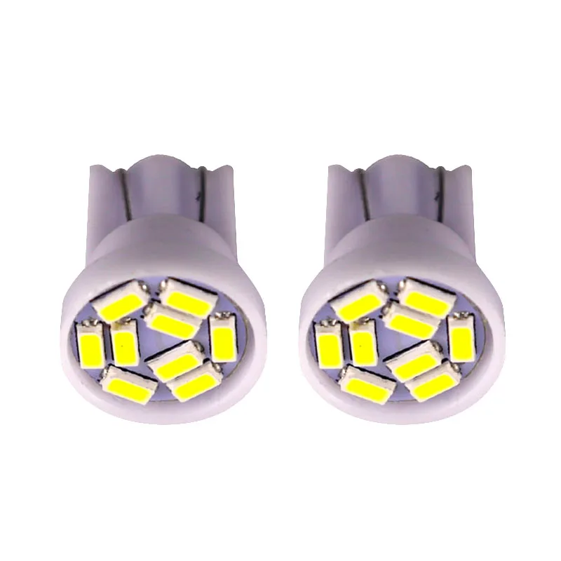 50 قطعة مصباح سيارة T10 9 smd 3014 Led W5w 194 40MA Lampada ضوء 168 سيارة وقوف السيارات ضوء السيارات لوحة القيادة مؤشر مصابيح تيار مستمر 12 فولت