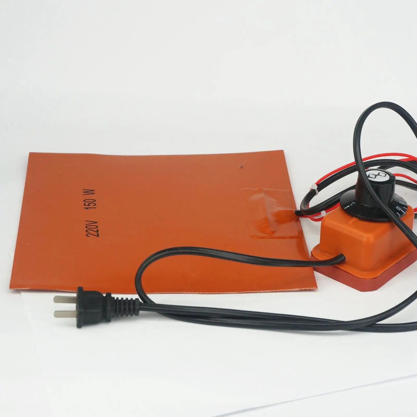 220x220mm 150W 220V Silicon heater LCD Screen Separator with rotary knob thermostat Electrical Wires