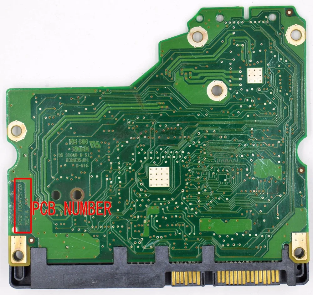 ZKAJ-7 PCB 100475720 REV A ,Seagate desktop hard disk board number /100477122 , ST3500320NS , ST3250310NS