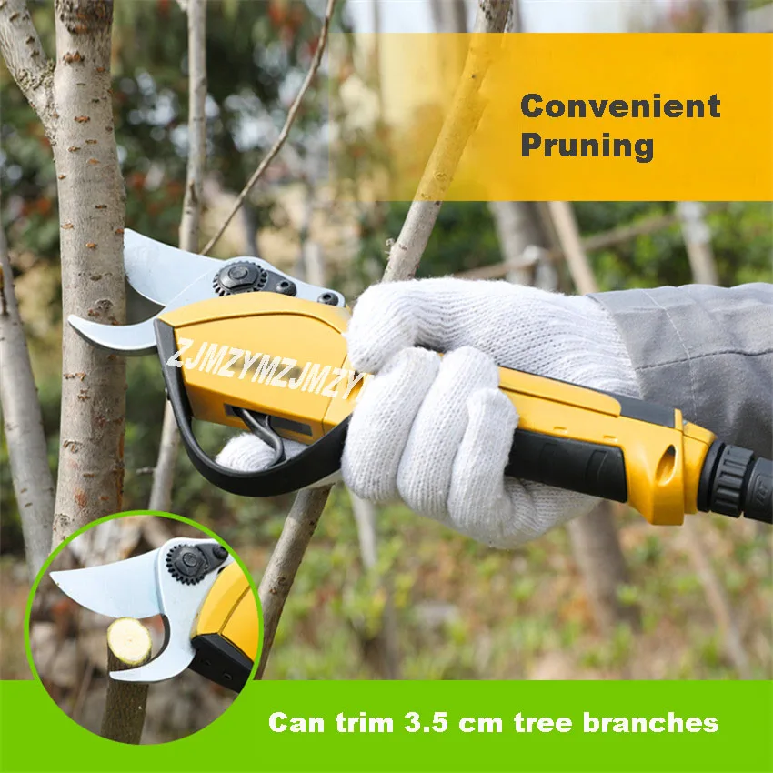 New HPS-900A Electric Pruning Shears 3.5cm Tree Branches Garden 36V 4Ah Lithium Rechargeable Scissors Fruit Tree Pruning Shears