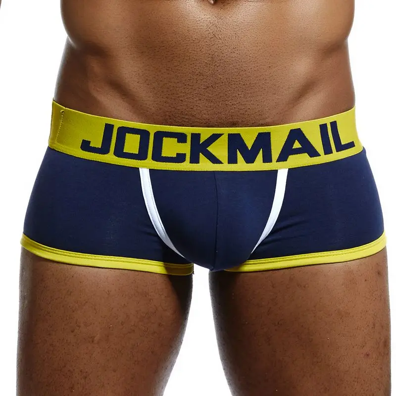 JOCKMAIL Sexy Men Underwear BOTTOMLESS BOXER men G-strings tanga Short underpants Gay Male Underwear Open Backless crotch