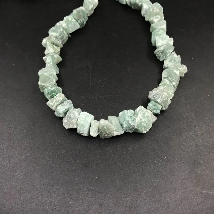6 Stone Choice,Raw Nugget Chips Beads,42-52pcs/strand Irregular Rough Amazonite Lapis Aventurine Fluorite Quartz Pendant Jewelry